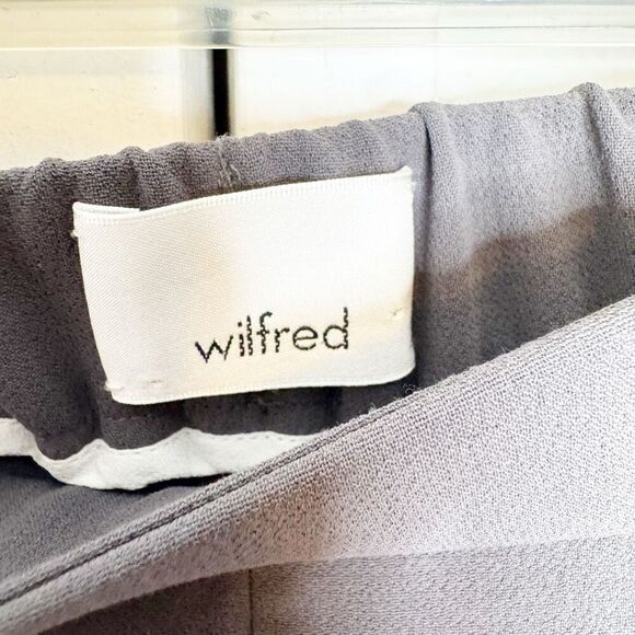 WILFRED x ARITZIA Darontal Pant Dark Grey Elastic Waist Cropped Women’s Size 4 - Picture 6 of 9